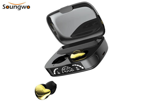 मजबूत बास पनरोक वायरलेस ईयरबड्स एचडी एलईडी डिस्प्ले ऑटो पेयरिंग